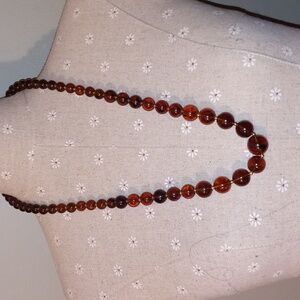 Vintage Graduated Brown 🤎 bead necklace